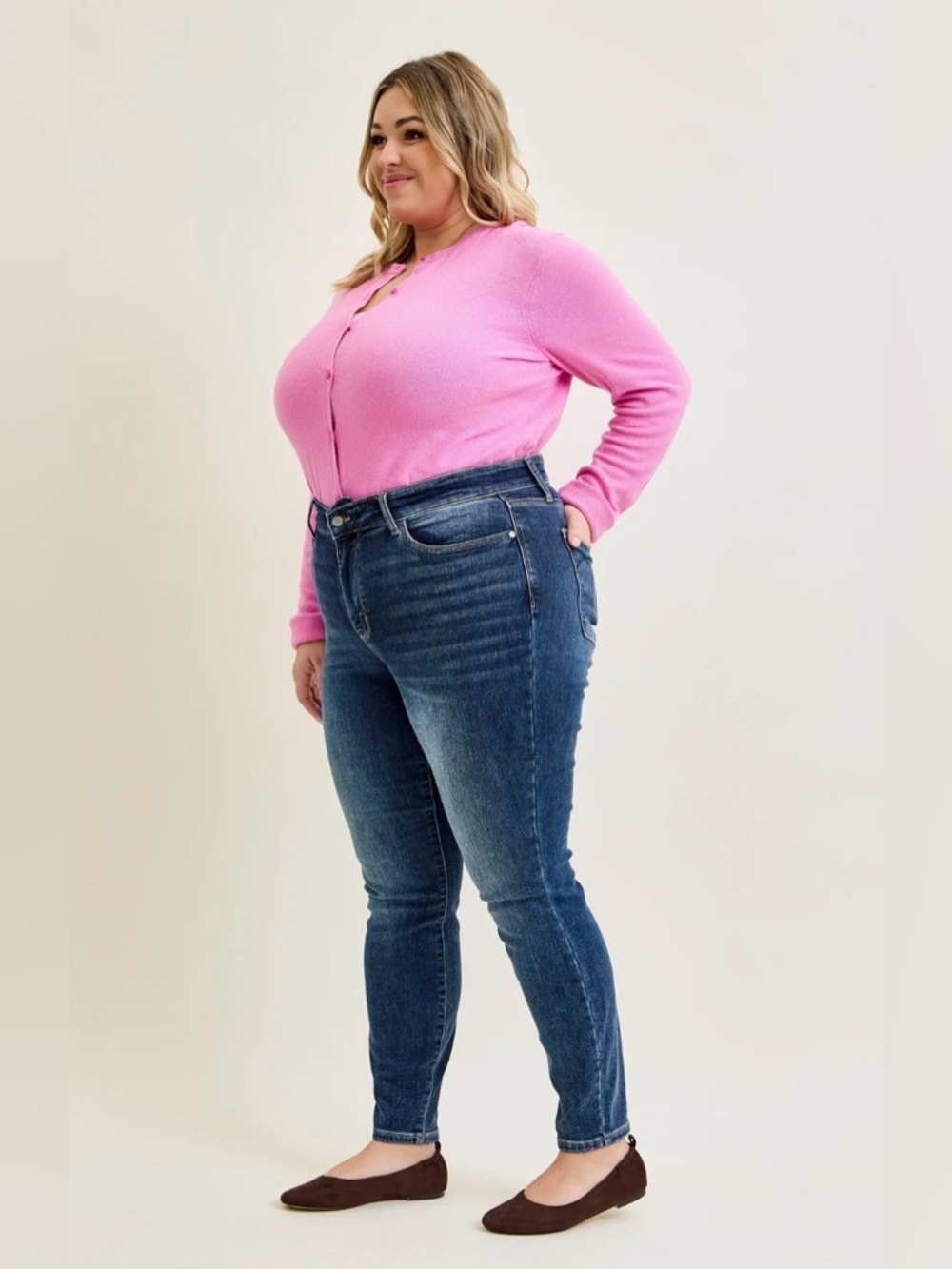Judy Blue Skinny Fit Jeans // Medium Wash // 20W